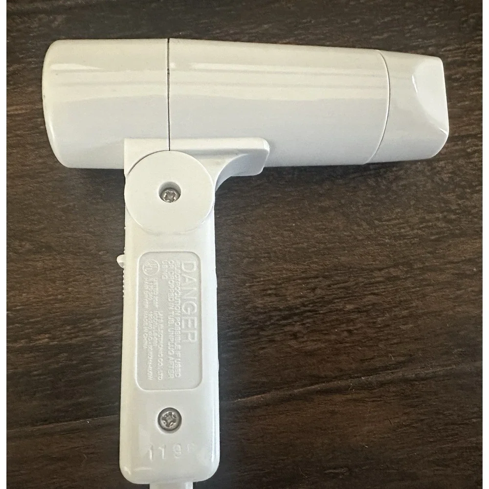Vintage Brookstone LS-903 Folding  Travel Hair Dryer Dual Voltage 120V/240V Case
